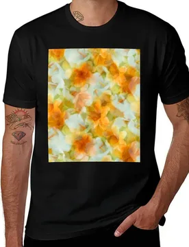 Watercolor White Callas and Yellow Lilies T-Shirt Plus Size Short Sleeve T-Shirt - Aliexpress - FashionsVida