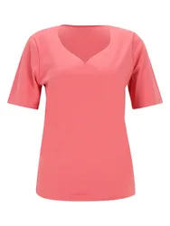 Shirt Herz-Ausschnitt Interlock female
