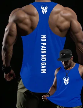 Camiseta sin mangas con gráfico de letras de moda para hombres, gimnasio XL - Shein - FashionsVida