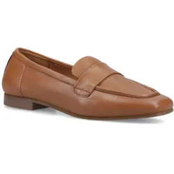 Sutton Leather Womens Tan Loafers - Size Uk 4