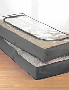 Unterbett-Kommoden grau, 2er-Set - 3Pagen - FashionsVida