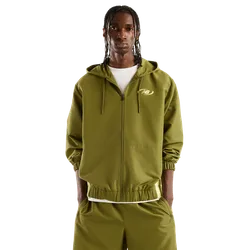 Trackside Men Jackets - Green - Size M - Poly Jersey - Green - Size: Medium