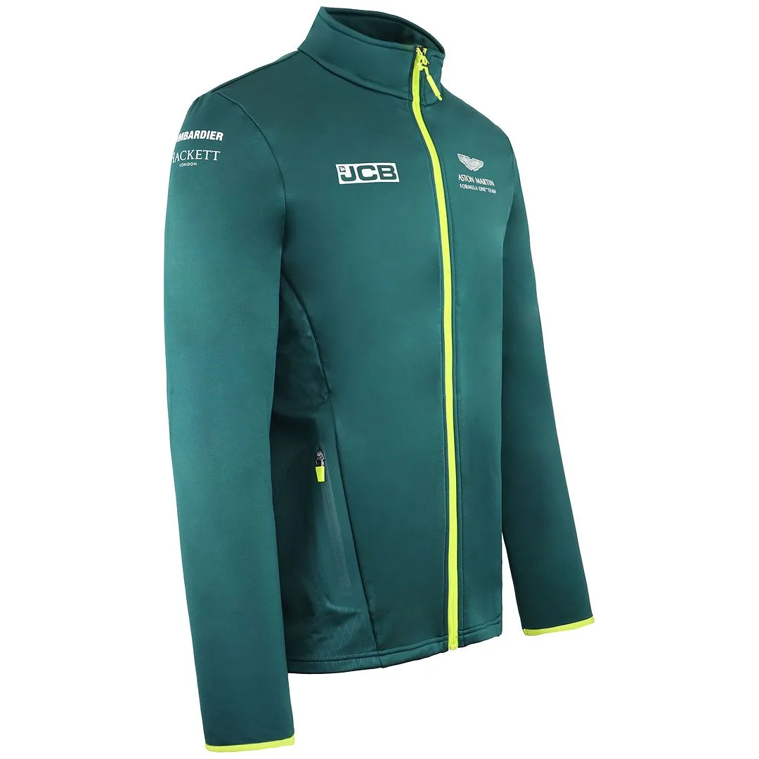 F1 Official Team Womens Green Softshell Jacket - Size 8 Uk - Aston Martin - FashionsVida