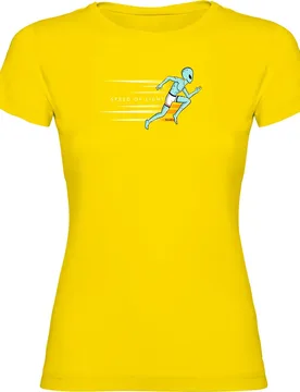 Speed Of Light Short Sleeve T-shirt Yellow S Women - Kruskis - FashionsVida