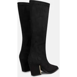 Botas básicas de mujer con cierre cremallera y tacón cuadrado