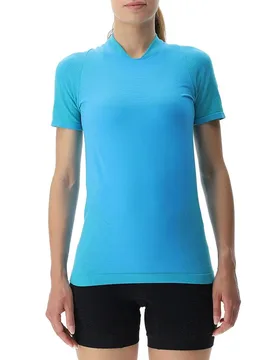 Running Exceleration Short Sleeve T-shirt Turquoise / Ash S Women - Uyn - FashionsVida