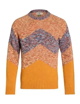 Pullover Herren Orange M,S Herren - IRISH CRONE - FashionsVida