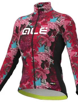 Maglia A Maniche Lunghe Amazzonia Black / Strawberry - Ale - FashionsVida
