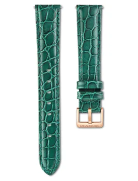 Cinturino per orologio, Larghezza: 16 mm (0.63"), Cinturino in pelle, Verde 18 cm - Swarovski - FashionsVida