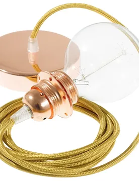 Cables Lampe Suspendue Pendel Pour Abat-jour Rm05 50 Cm Gold / Copper One Size - Creative - FashionsVida