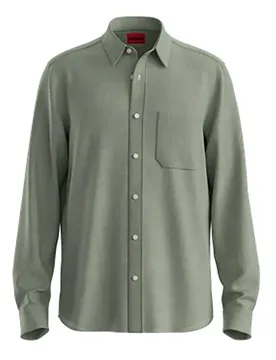 Hugo Chemise à Manches Longues Ermano 10248298 Light / Pastel Green S - Hugo Boss - FashionsVida