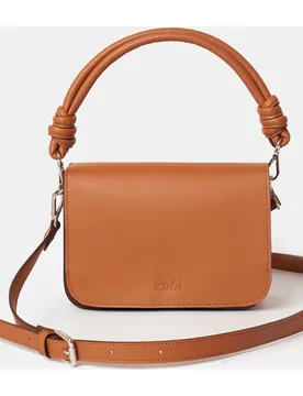 Bolso de hombro mini de piel y asa adicional - Zubi - FashionsVida