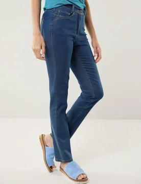 Yoga-Jeans Ultrastretch Slim Fit, Slim Fit#normale Größen#Kurzgrößen#Langgrößen, Farbe Blau, 76, ultra elastisch und supersoft in Kurz- und Lang - Walbusch - FashionsVida