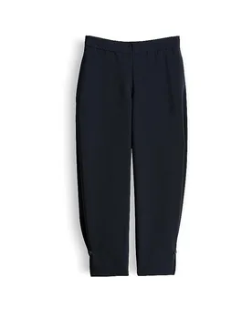 Pantaloni Barrel Leg CHARLIE CURVED PINSTRIPE blu 36 - someday - FashionsVida