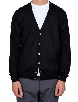Cardigan CB1ML RM16R 990 NERO - FILINTRAMA - FashionsVida