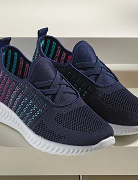 Sneaker elastisch, dunkelblau - 3Pagen - FashionsVida