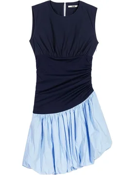 Vestido corto de punto y algodón con falda globo - Maje - FashionsVida