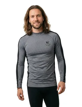 Rash Guard Manches Longues Black S - Poseidon - FashionsVida