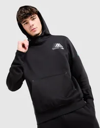 Mens Felpa con Cappuccio Mountain Athletics Fleece - Nero, nero nero Uomo taglia M