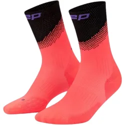 Core Run Edt. Split Laufsocken Mid-Cut Herren Neon Coral/Black 42-45