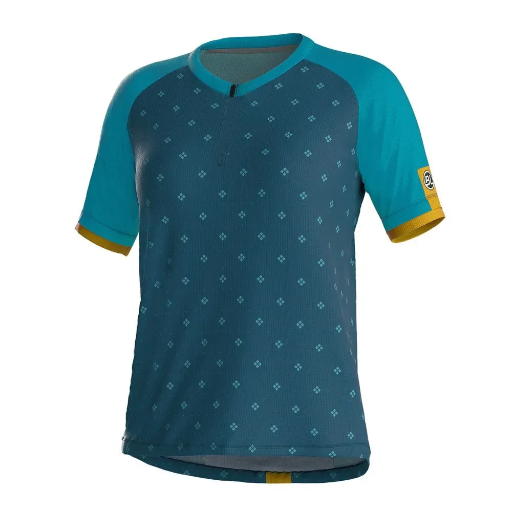 Maglia A Maniche Corte Perla Avio Blue - Bicycle Line - FashionsVida