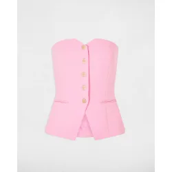Top de mujer con botones a contraste