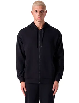 Sweat-shirt à Zip Back Square Logo Black / Black 2XL - Everlast - FashionsVida