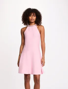 Vestido corto entallado sin mangas - Morgan - FashionsVida