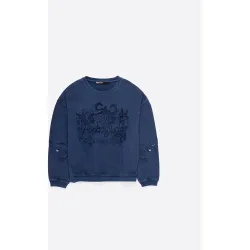 Sudadera de mujer 100% algodón con maxi logo