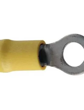 Insulated Ring Terminal 100 Units Yellow 4 mm unisex - Crosseven - FashionsVida
