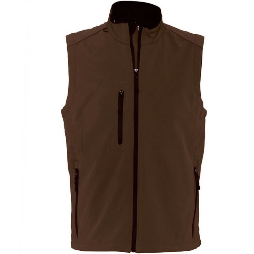 Mens Rallye Soft Shell Bodywarmer Jacket (Dark Chocolate) - Multicolour - Size 3xl - SOLS - FashionsVida