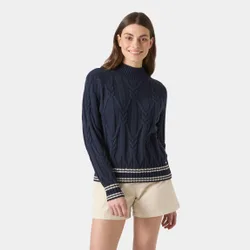 Women's Positano Knit Sweater Navy M - Navy Blue - Female