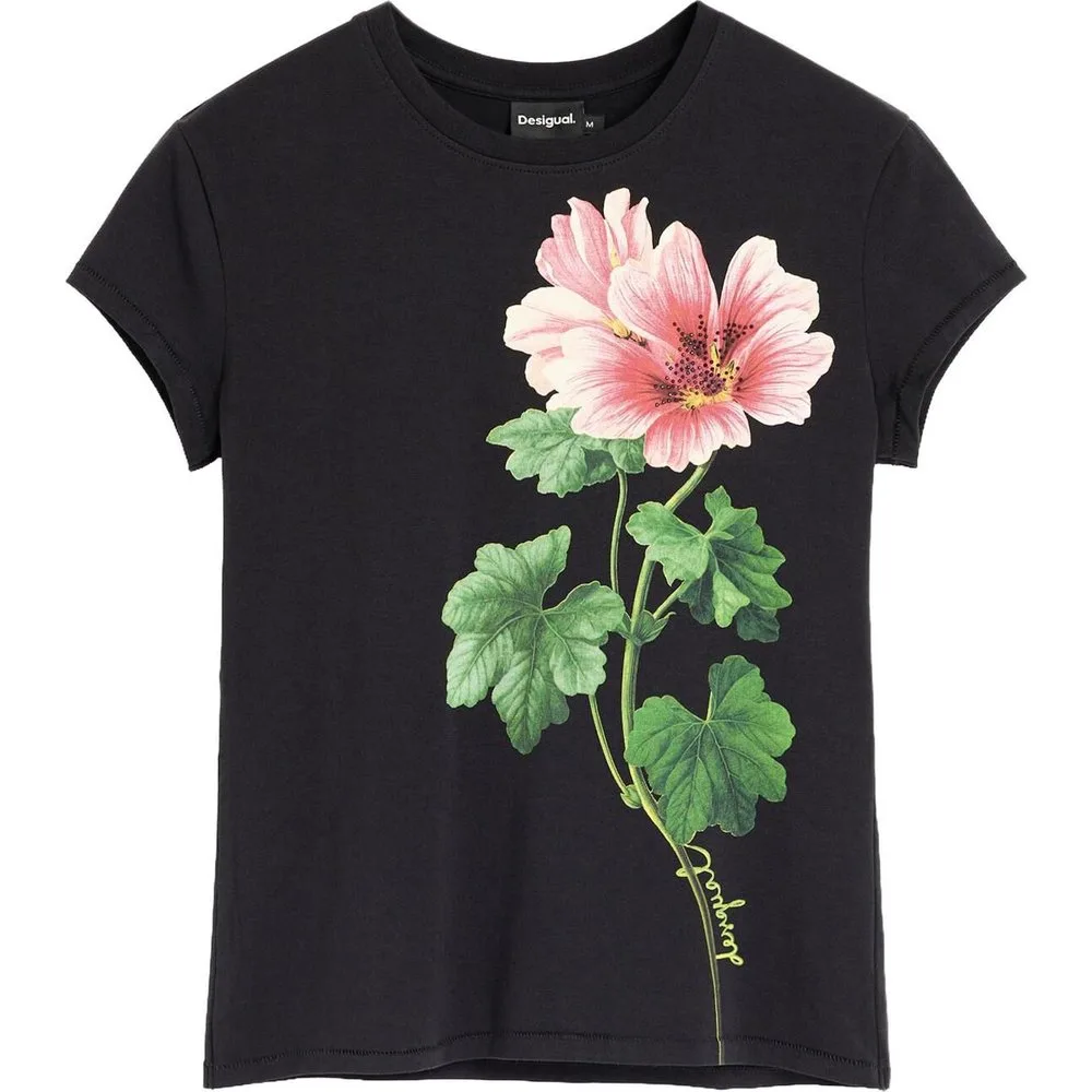 Camiseta de mujer estampada flores - Desigual - FashionsVida
