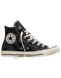 Sneakers hautes en toile - Chuck Taylor All Star Paisley Pop High Black/Dark Matter - Taille 41 - Noir