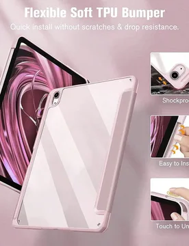 Funda protectora para tableta A16 11th/10th, 9th/8th/7th Gen 10.2 pulgadas, Air 10.9 pulgadas/11 pulgadas, Pro 11, Air 13, Pro 12.9 con cubierta abati - Shein - FashionsVida