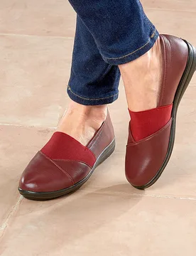 Komfortschuh "Maggie" bordeaux - 3Pagen - FashionsVida