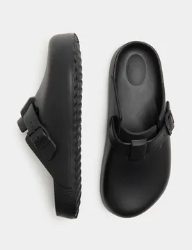 M&S Moulded Mules Black male - M&S - FashionsVida