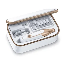Maniküre- /Pediküre-Set "MP64" weiss gold