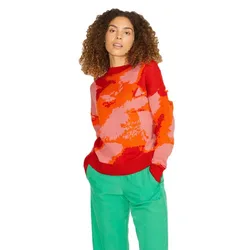 Pull Gaia Jjxx Red Orange / Aop Camo XS