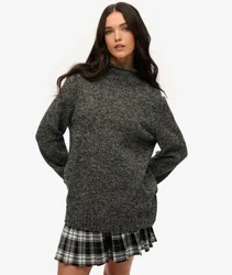 Superdry Women's Rollkragenpullover im 90er-Jahre-Stil Dunkelgrau - Größe: XL