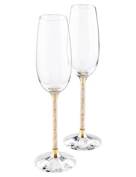 Crystalline Calici da Brindisi, Dorati (set di 2) OS - Swarovski - FashionsVida