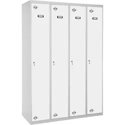 Taquilla metálica Profesional 4 Puertas Montada