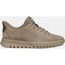 Zapatilla de mujer en ante y calce fast-in