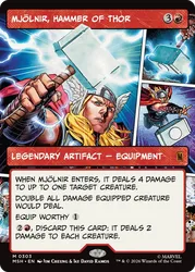 Mjolnir, Hammer of Thor (Borderless Panel Foil) Marvel Super Heroes