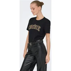 Camiseta de mujer 100% algodón de manga corta y cuello redondo