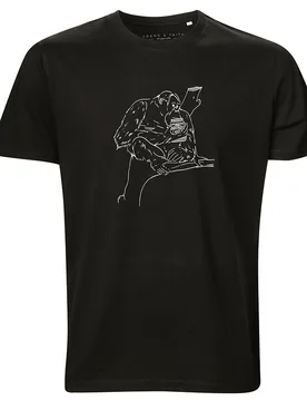 Black Orangutan T-Shirt - Frank & Faith - FashionsVida