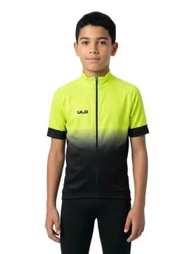 Maglia A Maniche Corte Yellow Fluo / Black - Uld - FashionsVida