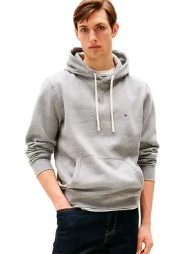 Felpa Con Cappuccio Essential Medium Grey Heather 3XL - Tommy hilfiger - FashionsVida