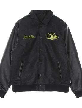 Giubbotto College Uomo Family Varsity Jacket Black - IUTER - FashionsVida