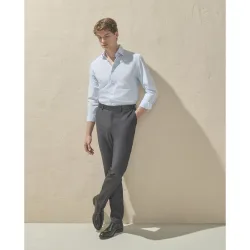 Pantalon hombre vestir slim con cintura extensible